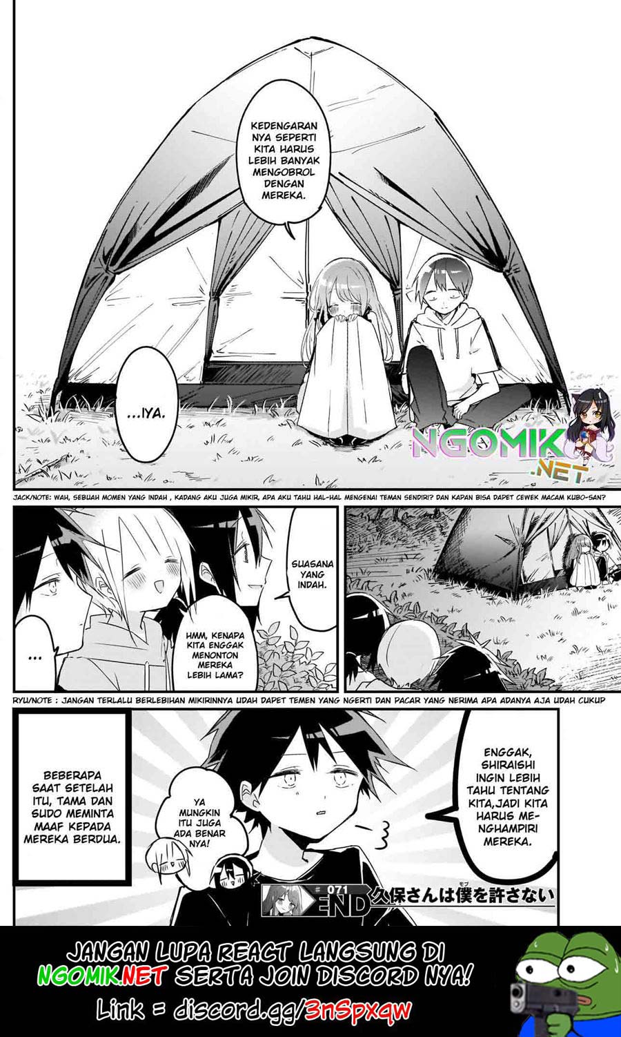 Kubo-san wa Boku (Mobu) wo Yurusanai Chapter 71 Gambar 13